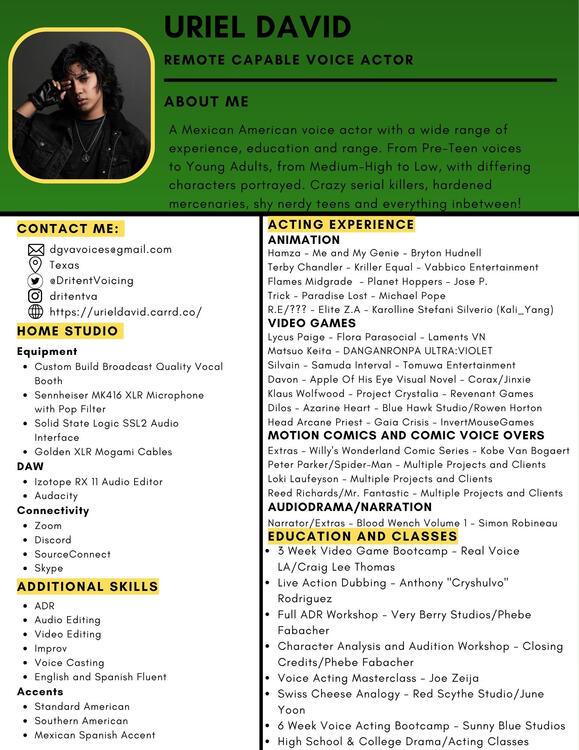 Uriel David Resume Uriel David Resume